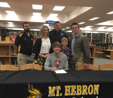 Karson Porter senior FO/M of Mt. Hebron and @zingoslax on signing #NLI to @MVCMensLax 
